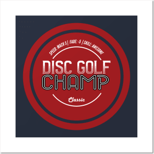 Disc Golf Ultimate Frisbee Champ Posters and Art